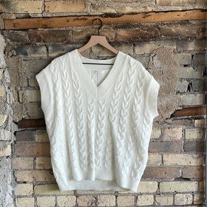 Cable Knit Sweater Vest